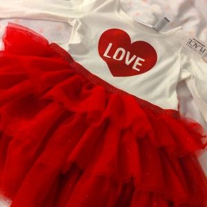 The children's place Valentine's tutu dress | Size 3T